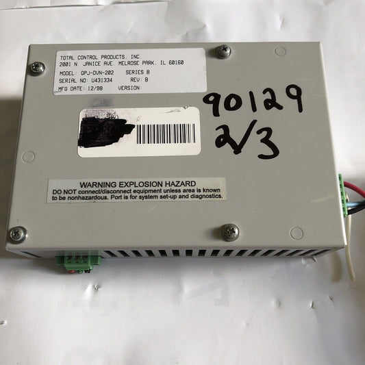Total Control Qpj-Dvn-202 Communication Module For 5& 6" Devicenet,Fanuc,Eh