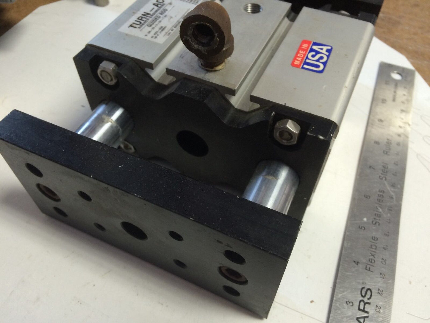 Turn-Act Gr-25-C-De-1.00 Guided Rod Pneumatic Slide Cylinder,Bq