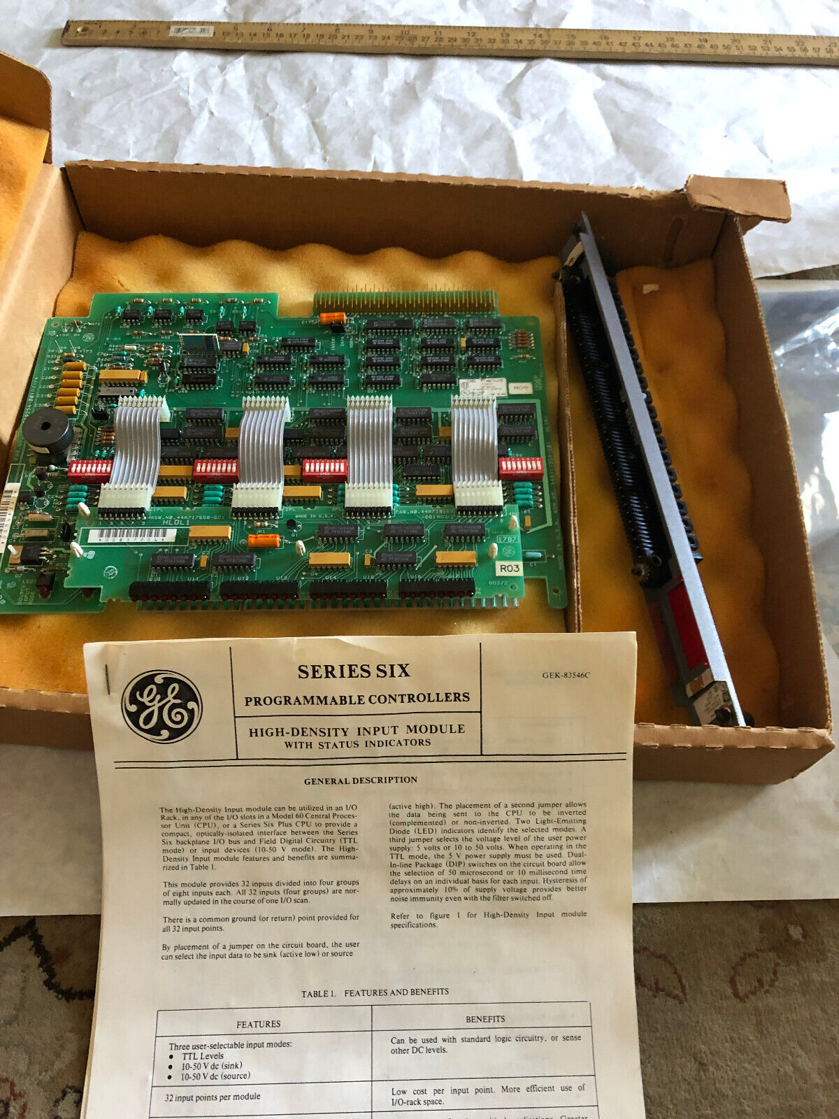 New Ge Ic600 Bf831k Hd Input. 10-50Vdc/5Dc W/ Faceplate For I/O Rack,An