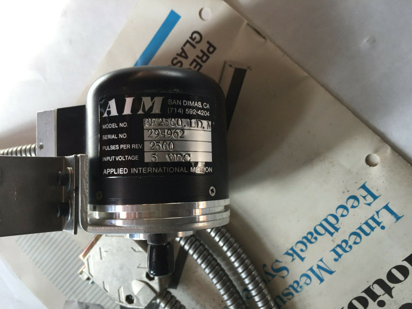 New Aim Pe2500.Ld.M Rotary Encoder. 2500 Pulses Per Revolution. 5Vdc,Sg