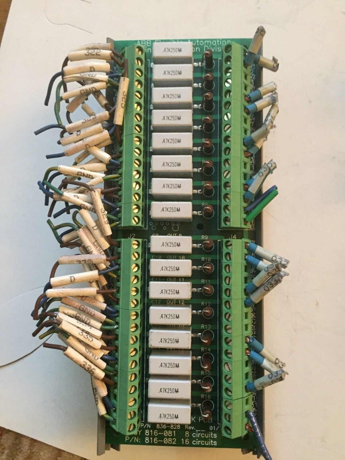 Abb 836-828,816-081,816-082 Abb Flexible Automation Paint Division,Rc Network,Ee