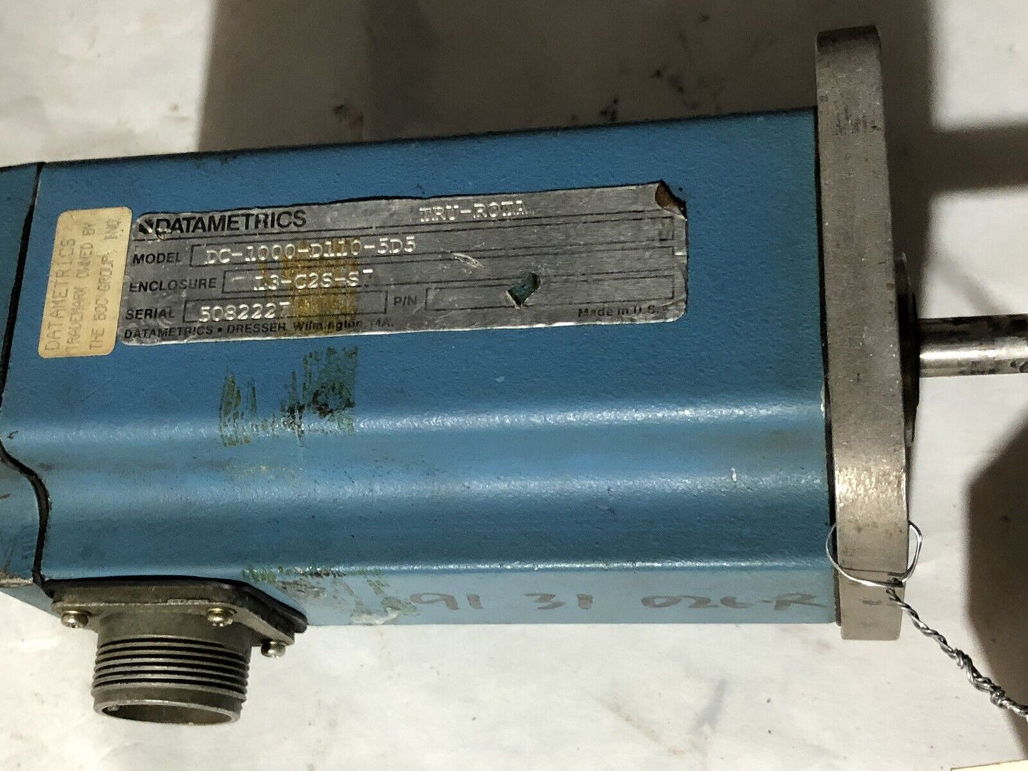 Datametrics Dc-1000-D110-5D5 Tru-Rota Rotary Encoder Ls-C2s-S7,Tn