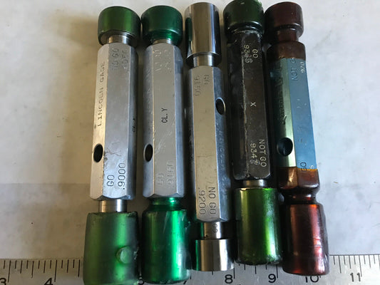 Lot Plug Gage Go Nogo Van Keuren .9000,9050,9150,9200,9160,9180,9347,915,920,Es