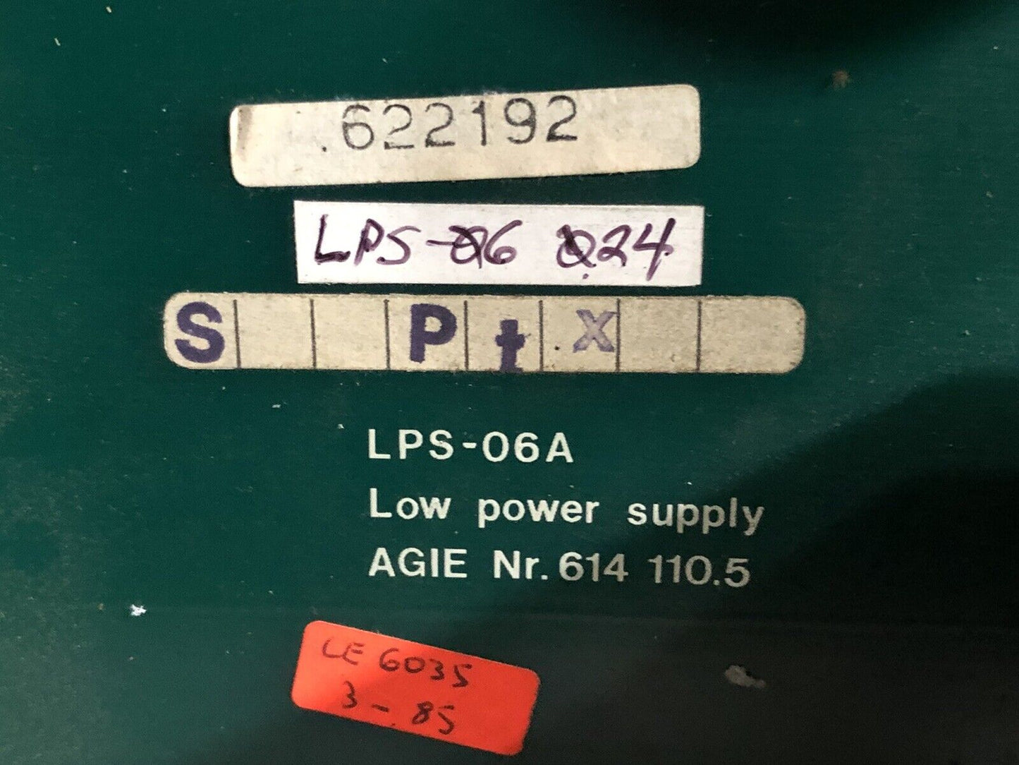 Agie Lps-06A,614 110.5 Low Power Supply Pcb For Agiepuls Mm Wire Edm Control,To