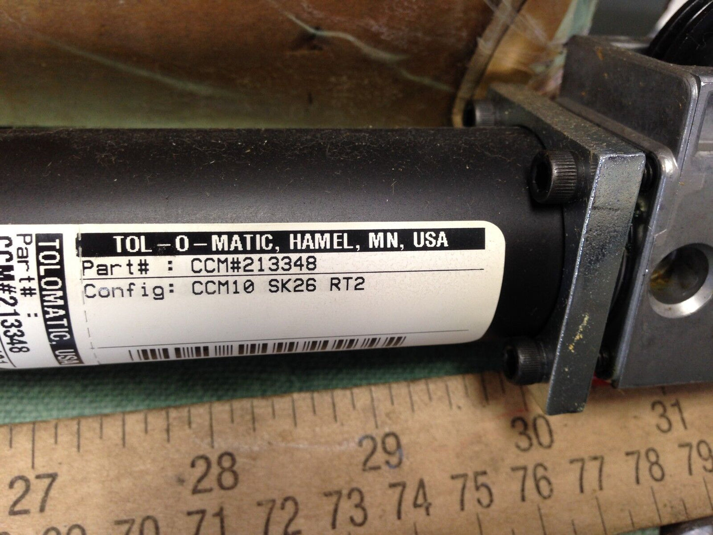 Tolomatic Ccm # 213348 Pneumatic Cable Linear Actuator 670Mm Travel 1/8 Npt,En