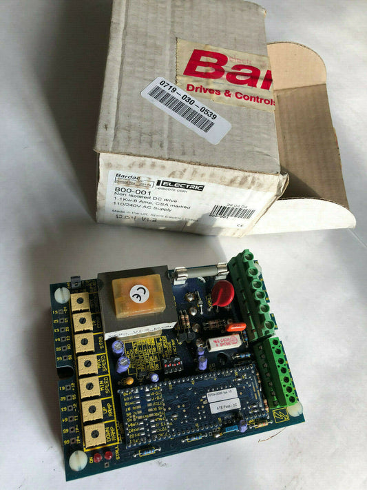 New Bardac 800-001,800 Non Isolated Dc Drive,1.1Kw 8Amp,Csa Marked 110/240Vac,Sk
