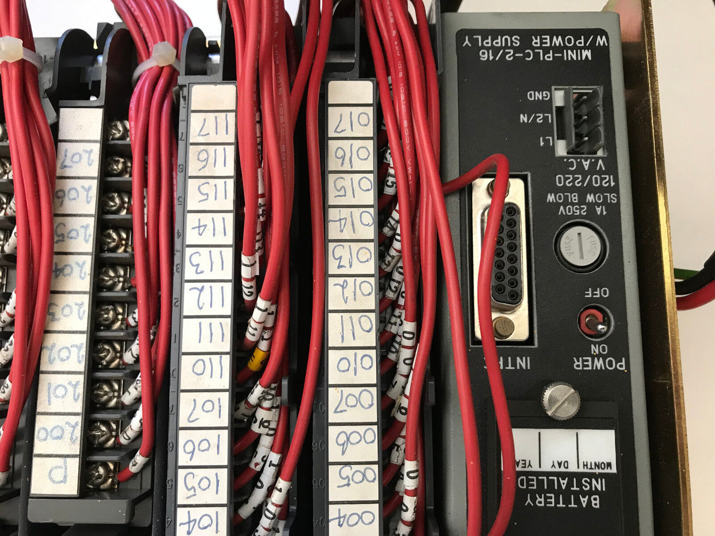 Allen Bradley 1771-A2b 8 Slot Chassis Mini-Plc-2/16 W/Power Supply I/O M,Sc