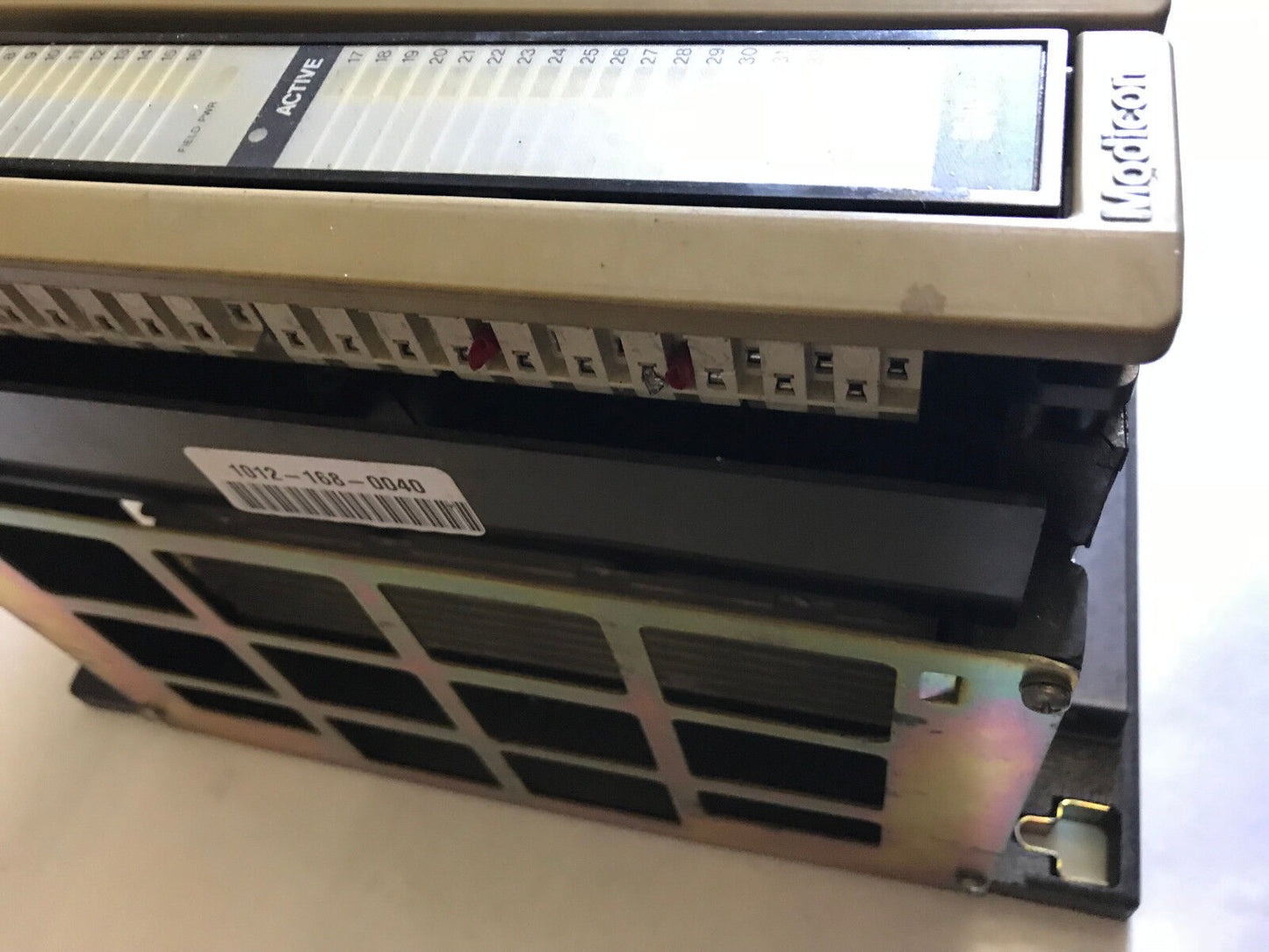 Gould As-H819-100 Modicon Plc Expansion Chassis & 7 I/O Modules B804,B827,Ae