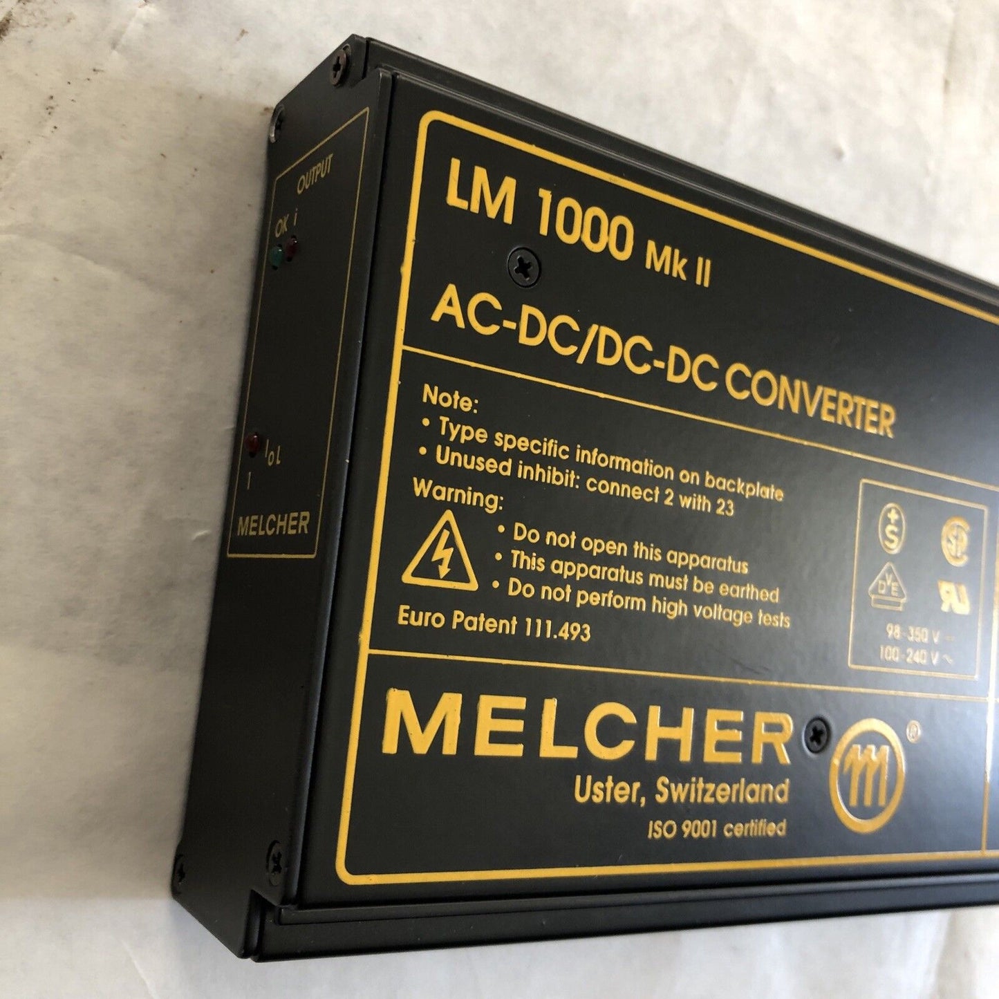 Melter Ac-Dc/Dc-Dc Converter Lm 1000 Mk Ll ,00094505,Lm 1001-7R,0094,Ed