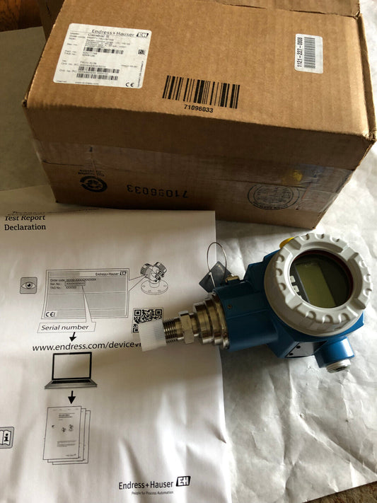 New Endress+Hauser Pmp71-16Uj9/1K9, 52017196,Cerabars Transmitter,Cerabar S,Ez