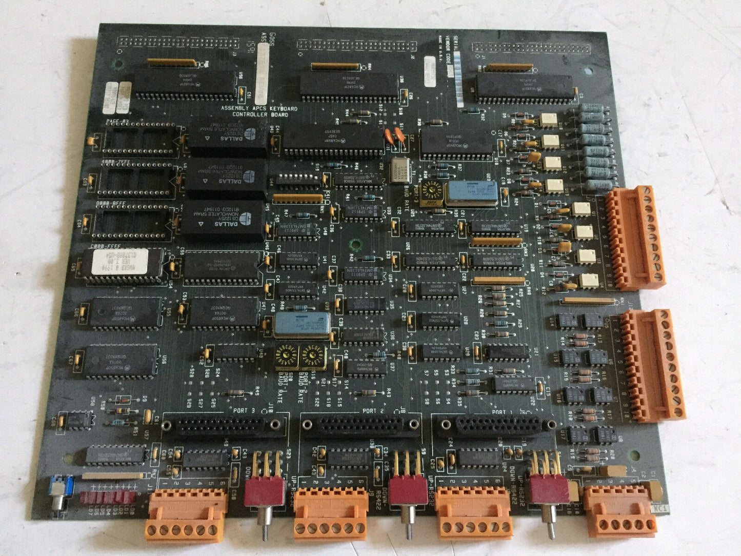 Rockwell C137898 Rev00,Code A5410,124441 Board Keyboard Controller Apcs,Ec
