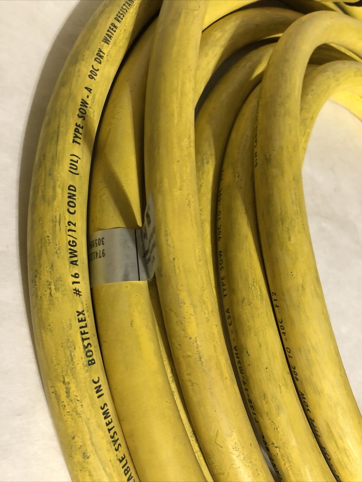 New Brad Harrison 47554 Cordset Mini-Change 16Awg/12-Cond 12P-Female 30Ft,Fk,Ew
