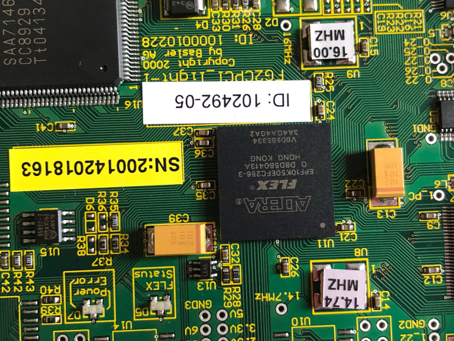 New Basler Fg2cpci Light-1 For Pb300 V1.0,1000010228 Ilfa Ml,Id1000010250-05,Ch