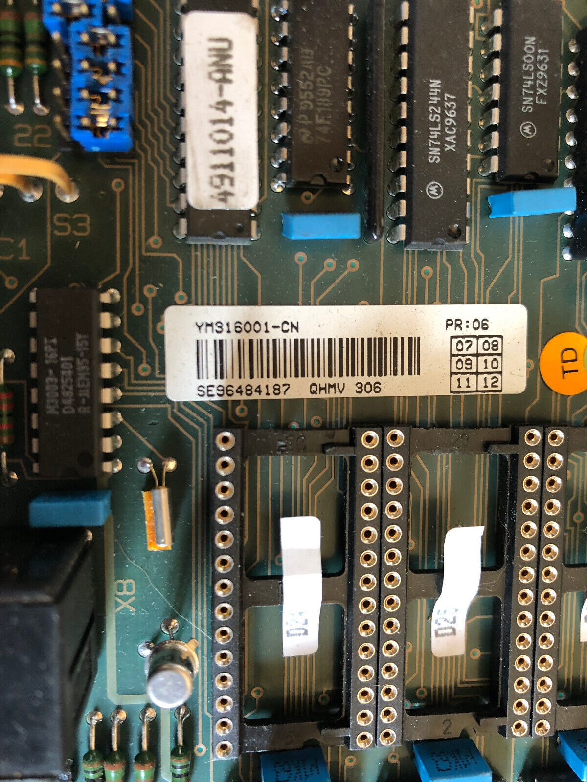 New Asea Qhmv-306 Ym316001-Cn/Pb Processor Board With Eproms,Abb Qhmv-306,Cx