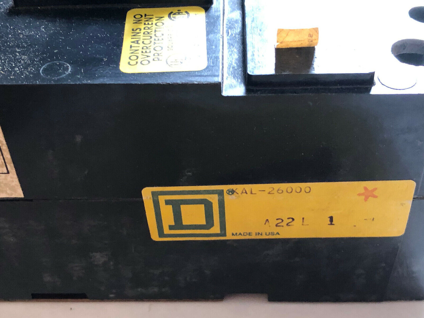 New Square-D Kal 26000 Molded Case Switch,2-Pole,225Amp Max,600Vac,1-Kal26000,Ar