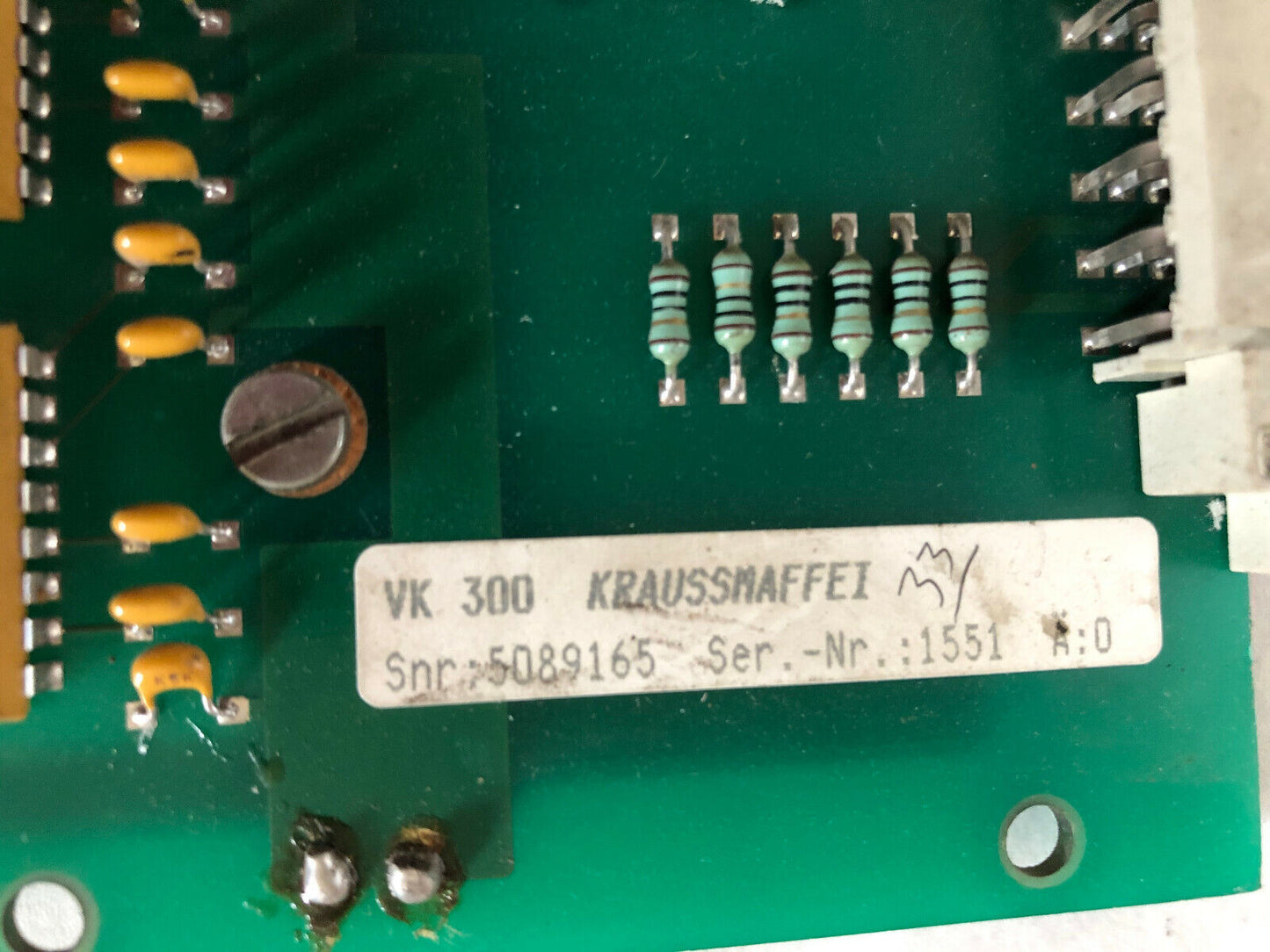 Krauss Maffei Vk300 Ae2 Bs,5004515,Kraussmaffei Vk300,Dc