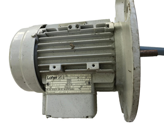 Loher Anca-071Bj-02P,1979316  Im V3  Vde 4.3-5.7 A 200-277 V Electric Motor,Tg