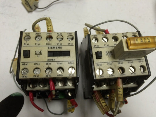Lot 2 Siemens 3Th8394-0A Contactor 3Th83 94-0A,3Th83 94-Oa,3Th83,55E 110Vcoil,Sd