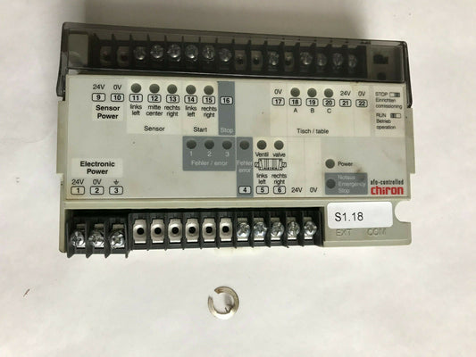 Chiron Tn533206,Fec-Fc30-Chi-M-Sa 24V Dc/10W Controller / Cpu I/O Module,Sm