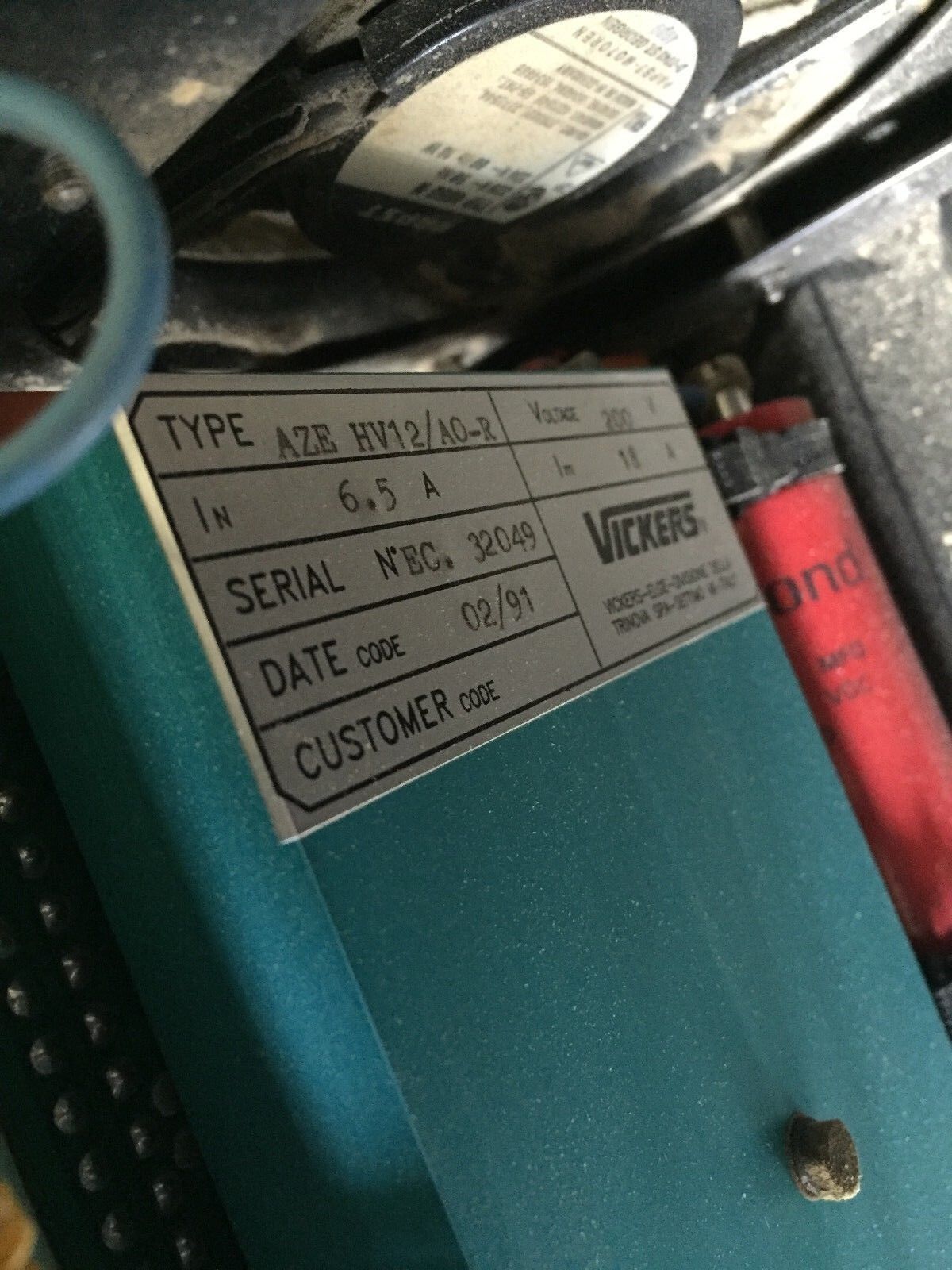 Vickers Aze R3/E,El.Ge Aze-Cc4q,P.N.Be600,120.04.32B Servo Drive,Aze-Cc4q,Bk