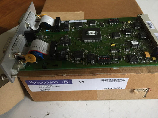 New Hirschmann Ecaui 943 319-001,843851003 2 Ports Auisiemens Eithernet Net,Ba