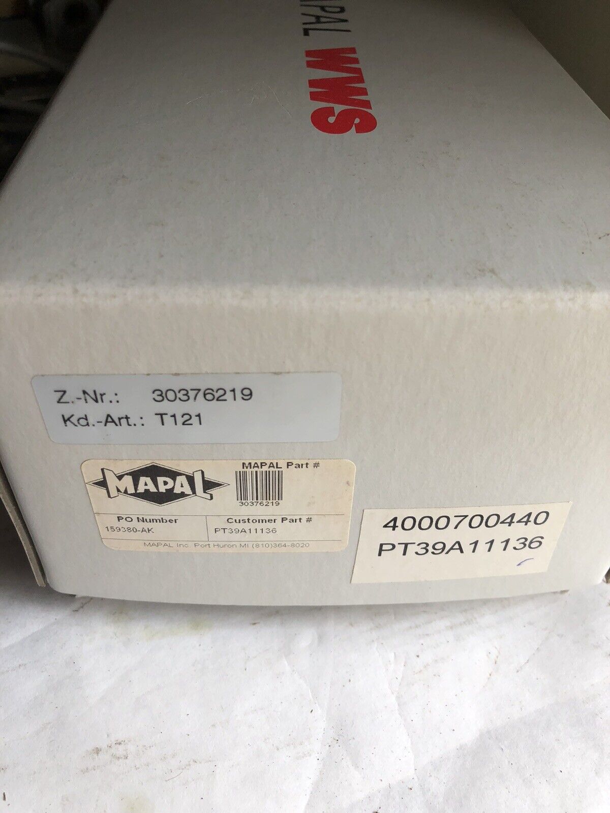 Mapal Pt39a11136 Hsk-A-63 Pcd-Tip Mapal-Wws 11209772-60/3 Step Milling Tool,Tc