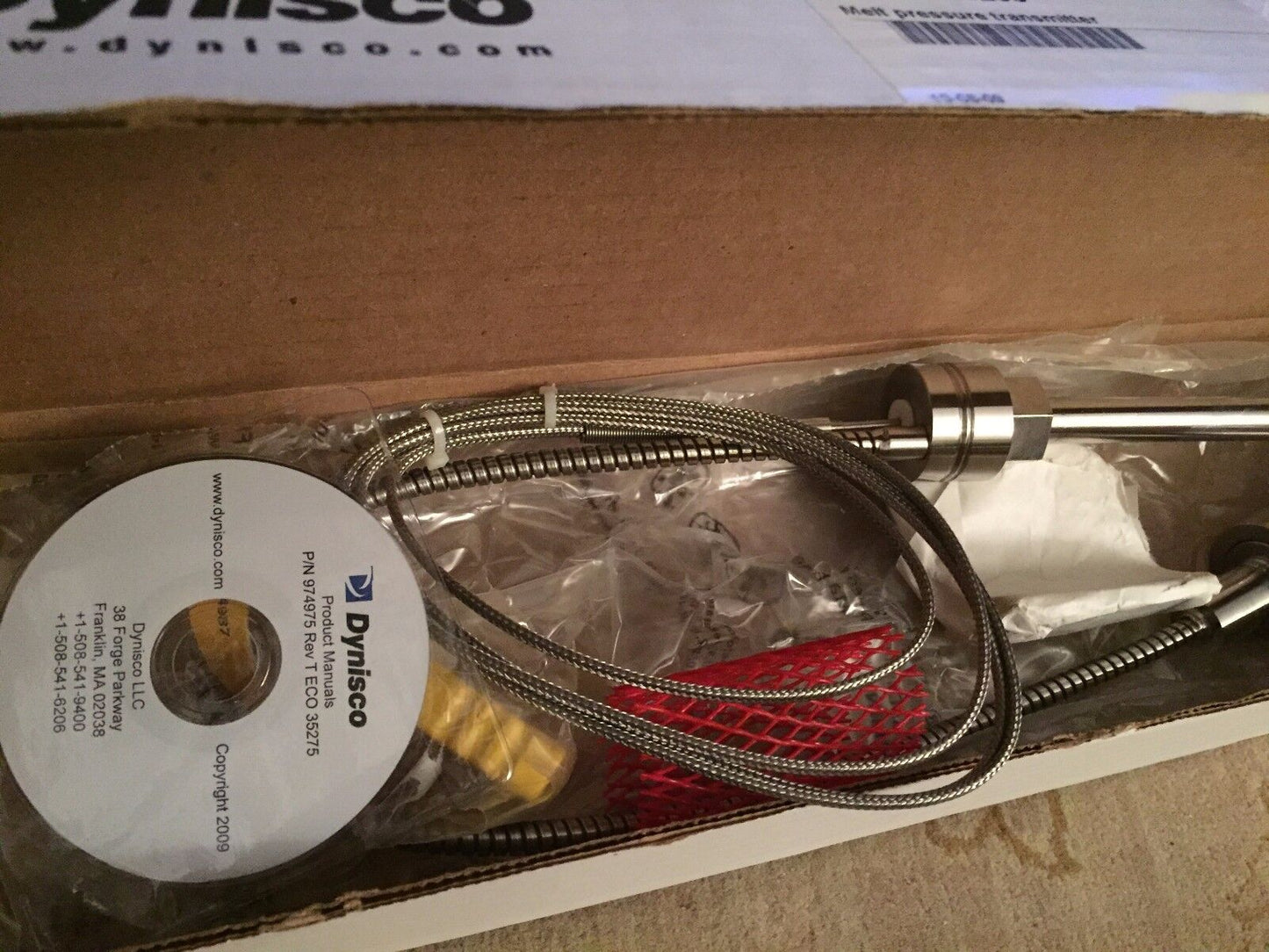 New Dynisco Tpt463e-2Cb-7/18-Tc12,Dyn43200208 Pressure Sensor 0-200Bar,Cu
