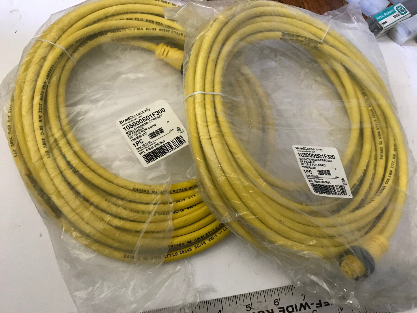 New Brad Woodhead 105000B01f300  Proximity Switch Cable 30',Em