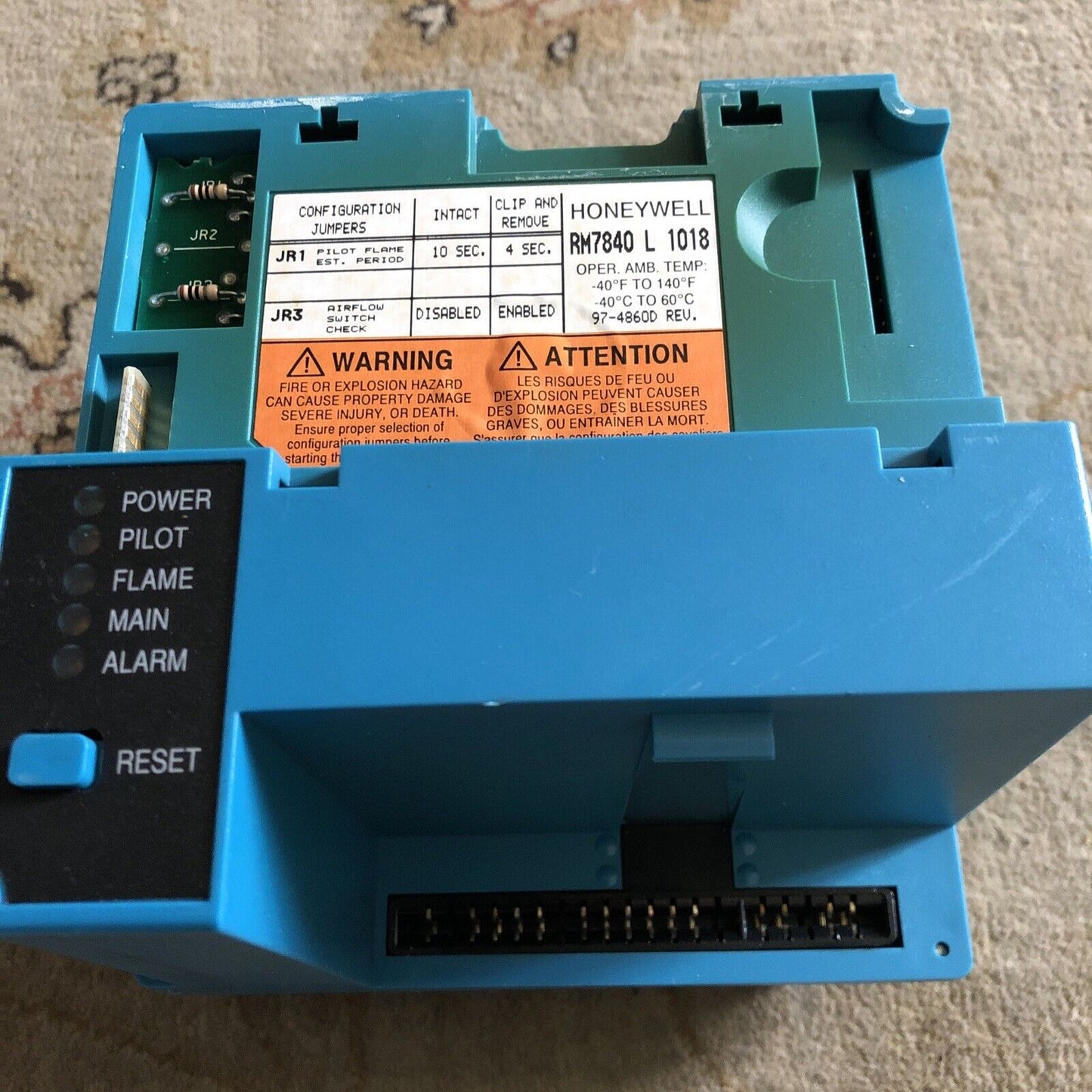 Honeywell Rm7840 L1018 Burner, Rm7840l1018,Ec