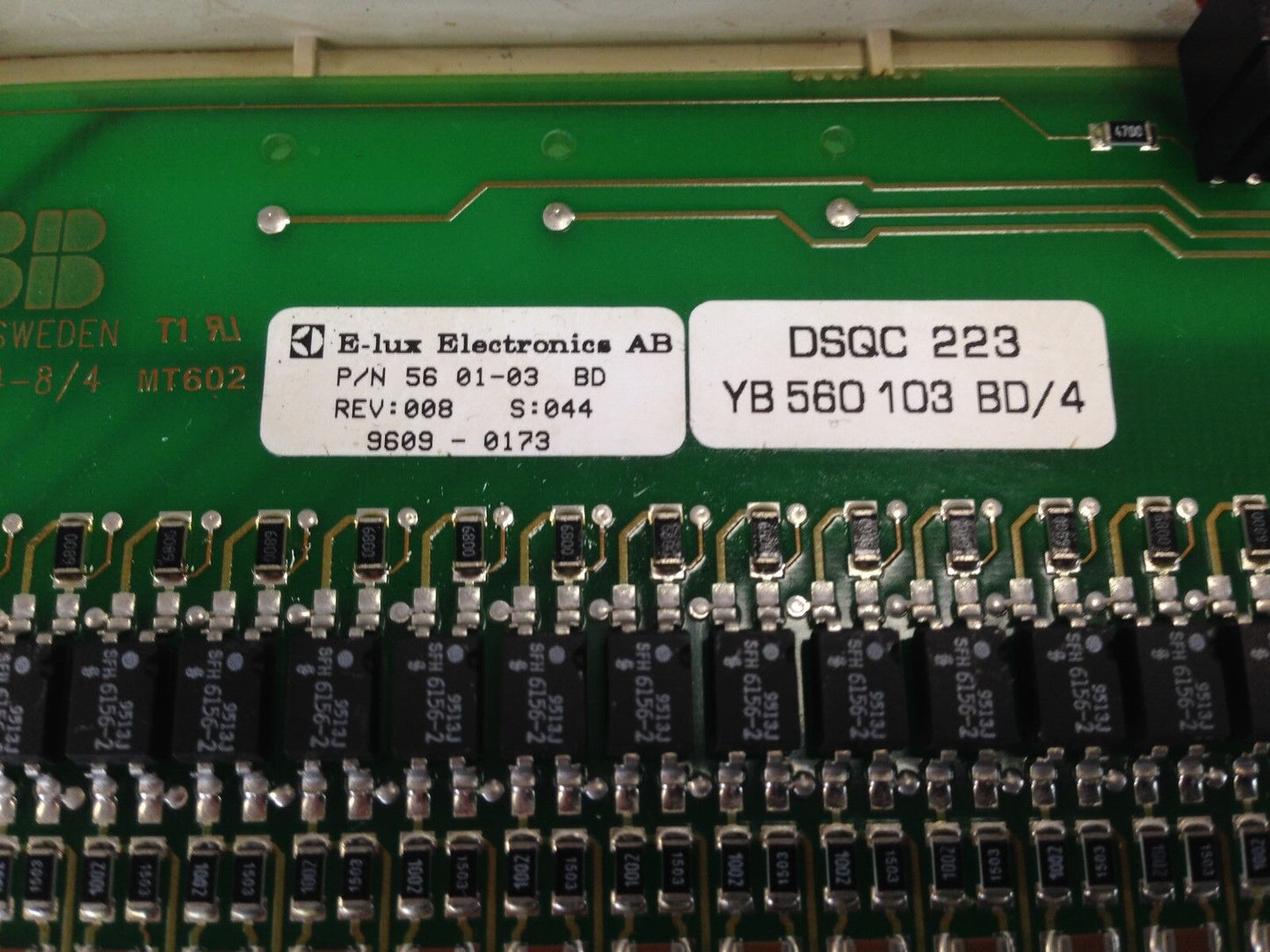 Abb Dsqc 223,Yb 560 103 Bd/4, 3Hab 2214-8/4 56 01-03 Bd Circuit Board,Dc,Cf