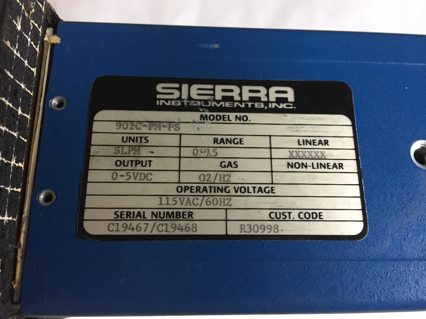 Sierra 902C-Pm-Ps Dual-Channel Side-Trak Flow Controller, Dro  R30998,Sl