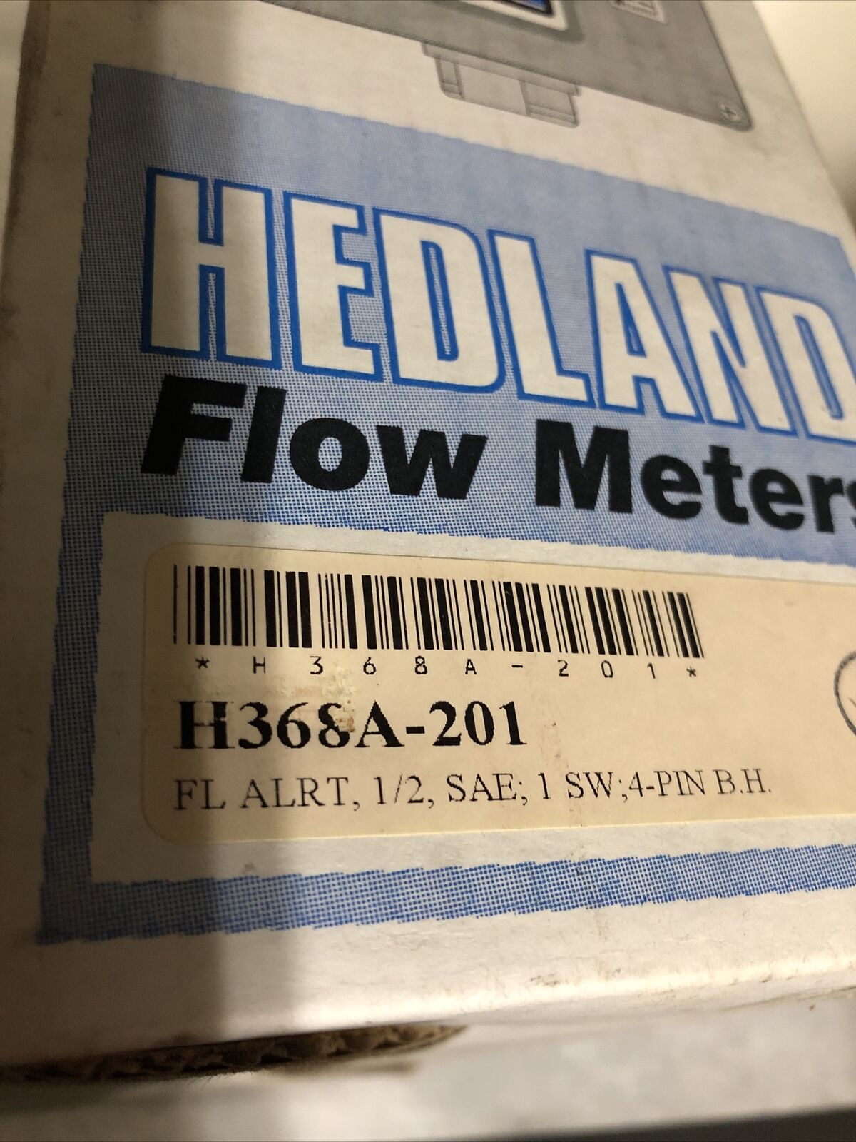 New Hedland H368a-201 Flow-Alert Flow Meter/Switch, 3500 Psi Max, 1/2" Npt,Bu,Fg