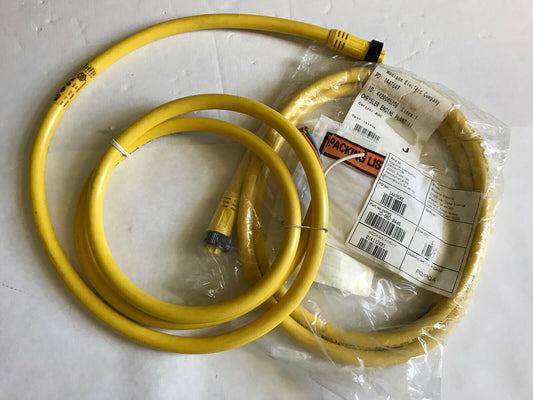 Lot 2 Square-D Xszca1601y Sensor Cables,6-Pin,6-Foot Length,E42014 16 Awg/6C,Th