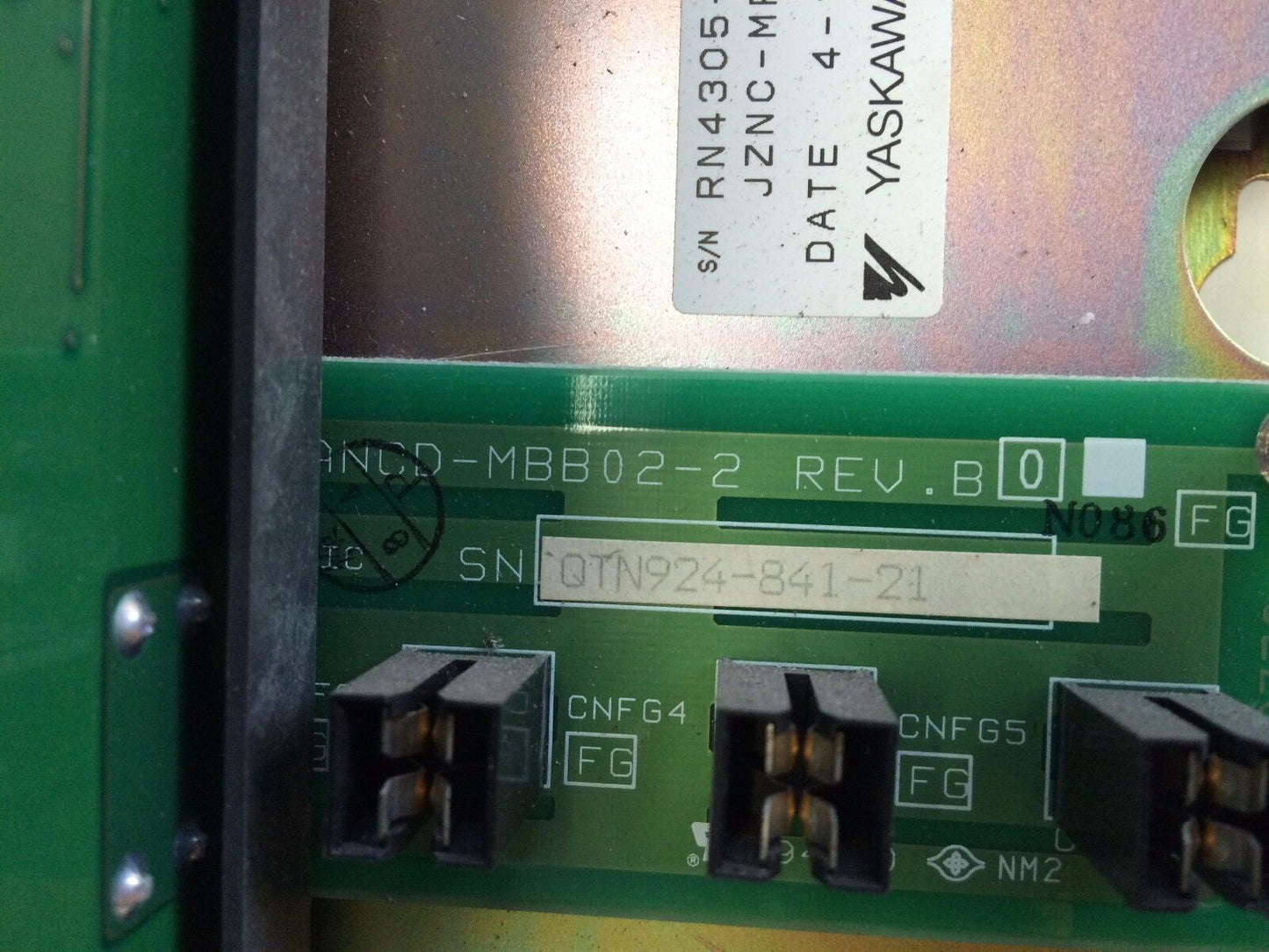 Yaskawa Jznc-Mrk09-1 Cnc Control,Mry01b-1,Mi004,Mario,M1004,Jancd-Mbb02-1,Cg