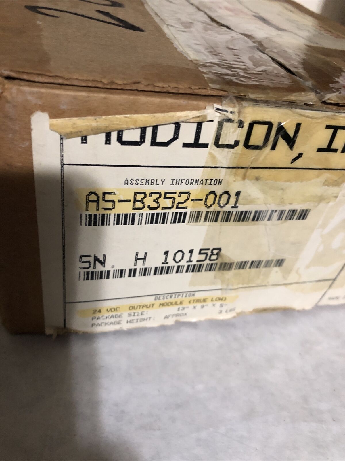 New Gould As-B352-001 Output Module B352 24Vdc Output,Modicon As B352 001 Ea,Ff