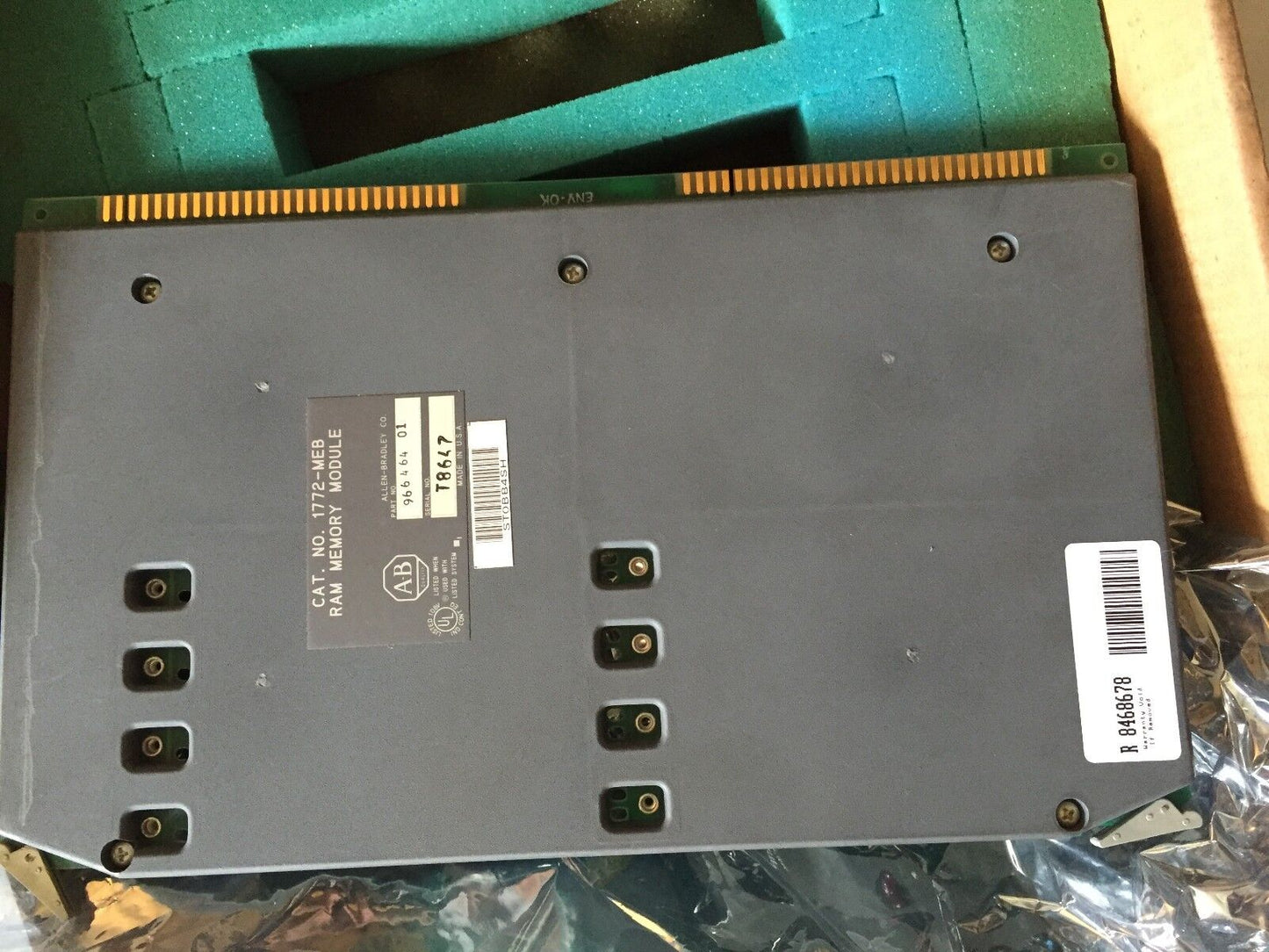 Allen Bradley 1772-Meb,960223 Rev-E2,966464 01,Ram Memory 16K Ram Plc-2/30,St