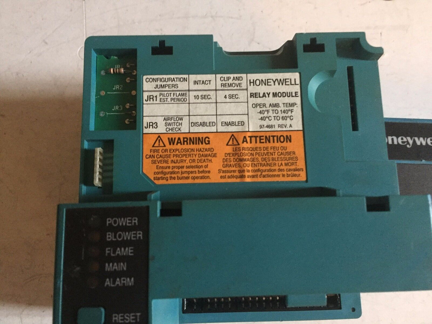 Honeywell Rm7840m1017 Burner Control Rm7840 M 1017 Relay Module,Aa