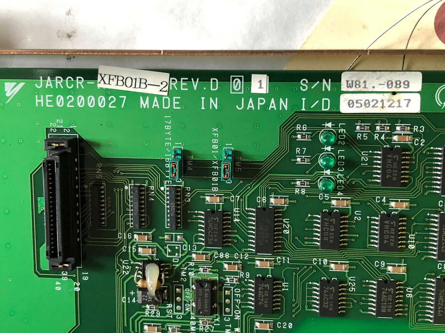 Yaskawa Jarcr-Xfb01b-2 Expansion Board,He0200027,Ek,Cg