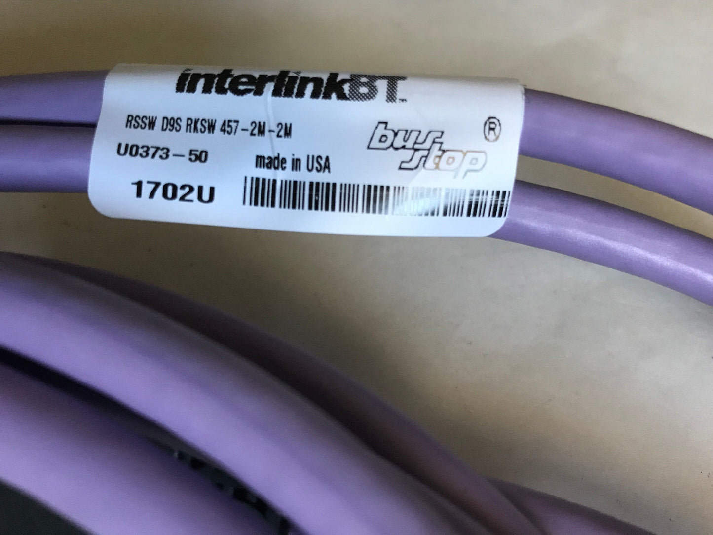 Interlink U0373-50,Bt Rssw D9s Rksw457-2M-2M Profibus Busstop Cable,4601U,Su