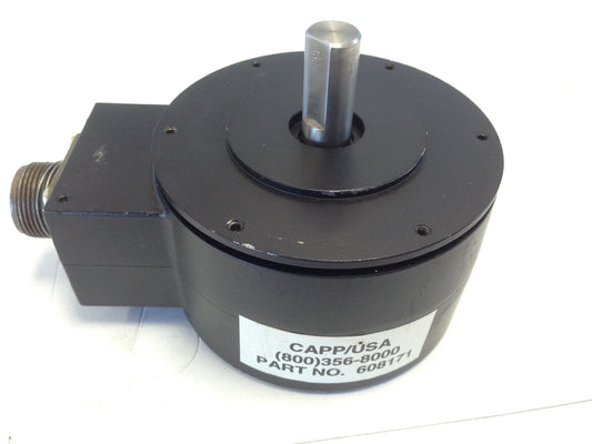 Capp/Usa 608171 Rotary Encoder,1/2" Shaft Diameter,Dh
