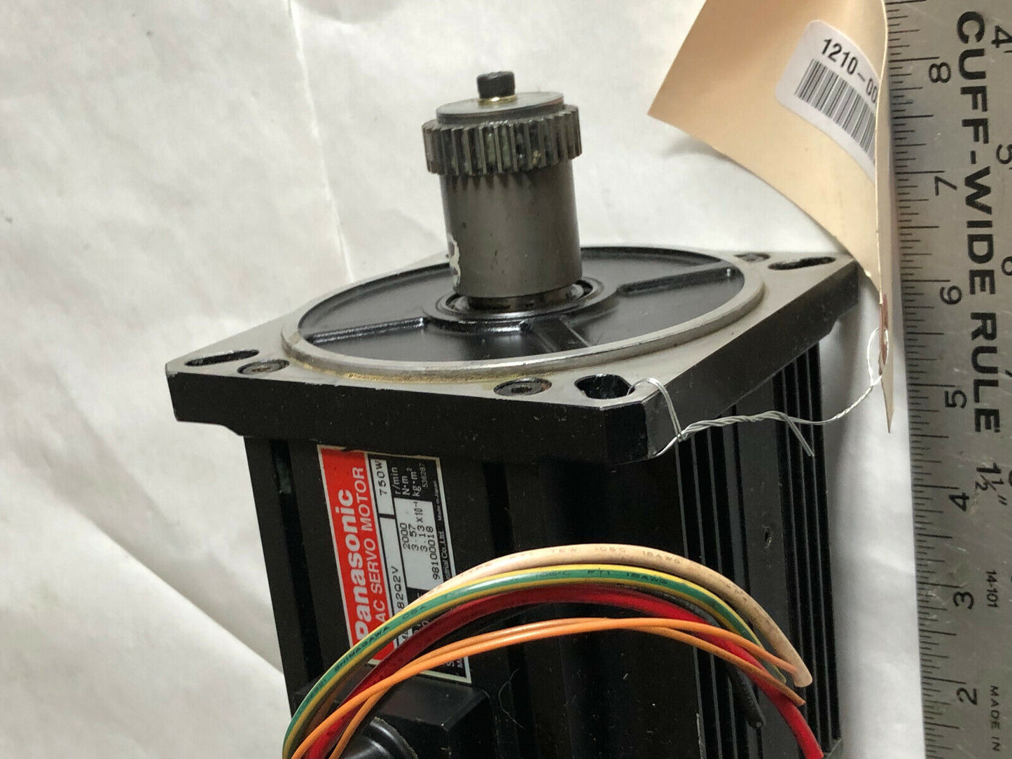 Panasonic Mdm082q2v Ac Servo Motor,Panasonic Mdmo82q2v,750W,2000,3.57,Aj