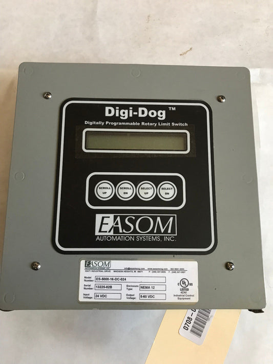 Easom Es-5008-16-Dc-024,Digi-Dog Digitally Programmable Rotary Limit Switch,Ab