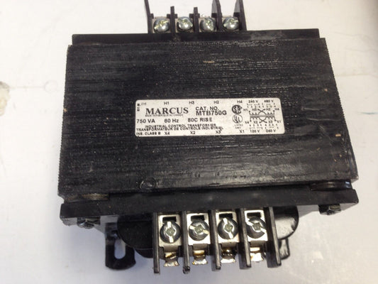 New Marcus Mtb750g  Transformer 750Va Pri 240/480V Sec 120/240,Tg