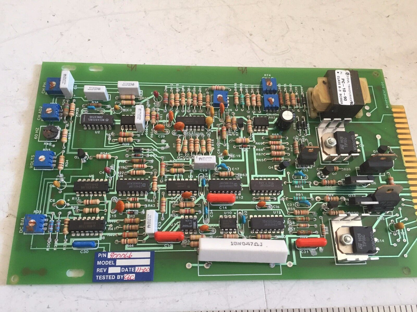 New Cnc 900066 Control Circuit Board,0100010132 Rev1,55103100 5.5" X 9.5" ,Ss