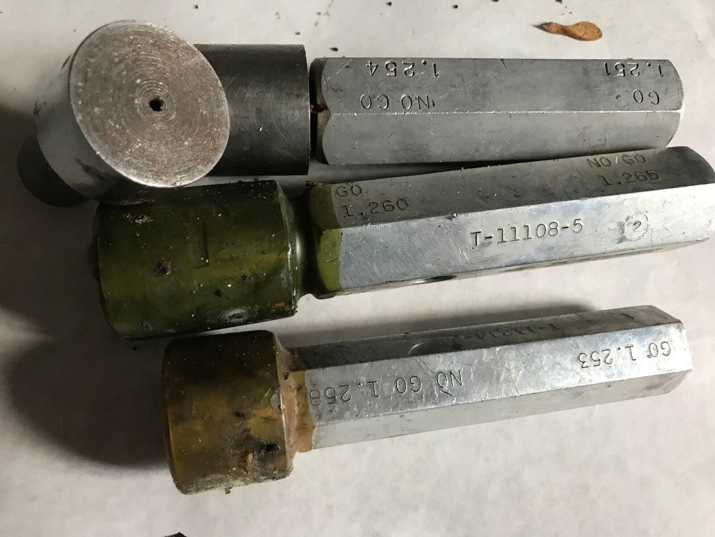 The Pipe Machnery Inspection Gage Go No Go Plug Gauge 1.258,1.260,1.254,1.253,Et