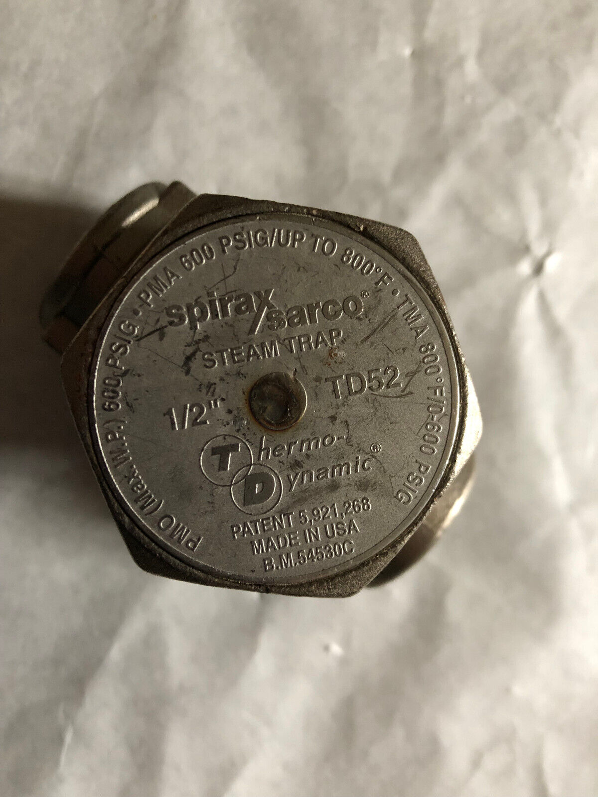 New 1/2" Spirax Sarco Td52 Steam Trap,Bm 54530C Thermo-Dynamic Steam Trap,Bt
