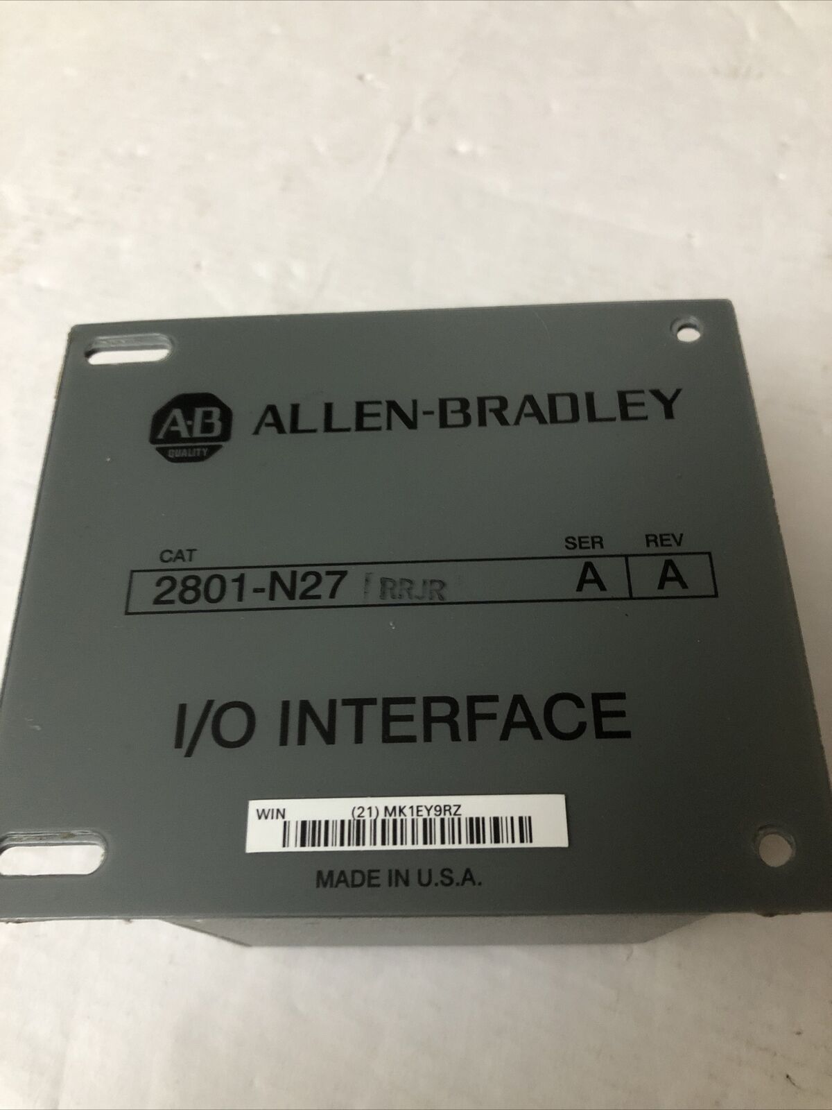 New Allen Bradley 2801-N27 I/O Interface ,Cw