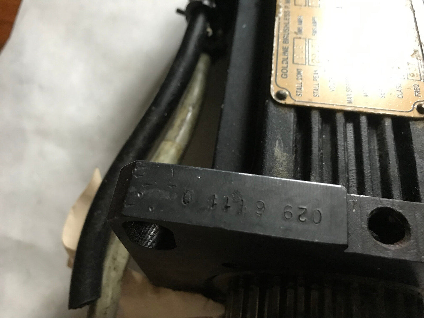 Kollmorgen B-204-C-31-B3 Goldline P.M. Servo Motor,230 Vac,6200 Rpm,B204c31b3,Sh