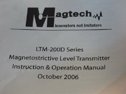 Magtech Ltm-200D,Ltm-200D-G-21.5 In Magnetostrictive Level Transmitter, 500Mv,Dh