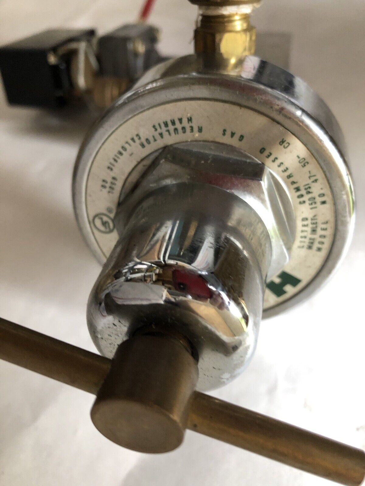 New Harris 47-50 Cr Acetelene Gas Regulator Pressure Assembly 481-0012 A,Dk